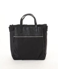 BPRGD62180 MK MICHEL KLEIN BAG(MK ミッシェルクラン バッグ) [3WAY/撥水]レザーナイロン多機能スクエアバッグ ブラック