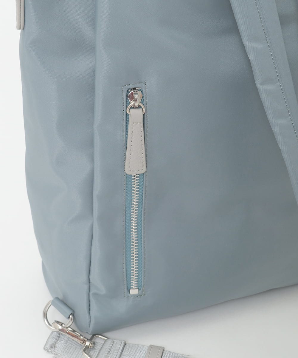 BPRGD62180 MK MICHEL KLEIN BAG(MK ミッシェルクラン バッグ) [3WAY/撥水]レザーナイロン多機能スクエアバッグ ブラック