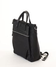 BPRGD62180 MK MICHEL KLEIN BAG(MK ミッシェルクラン バッグ) [3WAY/撥水]レザーナイロン多機能スクエアバッグ ブラック