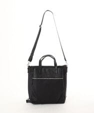 BPRGD62180 MK MICHEL KLEIN BAG(MK ミッシェルクラン バッグ) [3WAY/撥水]レザーナイロン多機能スクエアバッグ ブラック