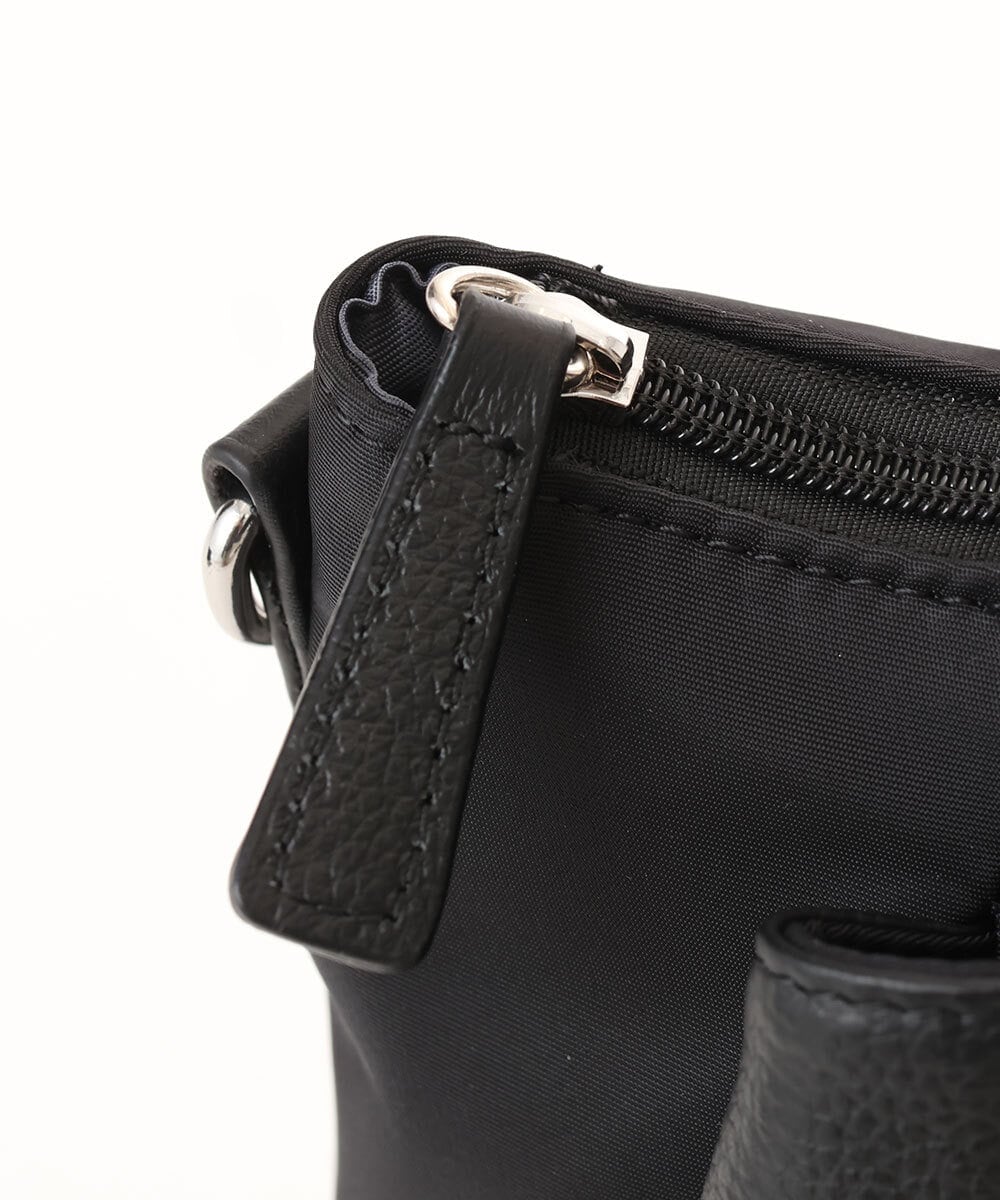 BPRGD62180 MK MICHEL KLEIN BAG(MK ミッシェルクラン バッグ) [3WAY/撥水]レザーナイロン多機能スクエアバッグ ブラック