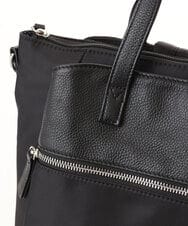 BPRGD62180 MK MICHEL KLEIN BAG(MK ミッシェルクラン バッグ) [3WAY/撥水]レザーナイロン多機能スクエアバッグ ブラック