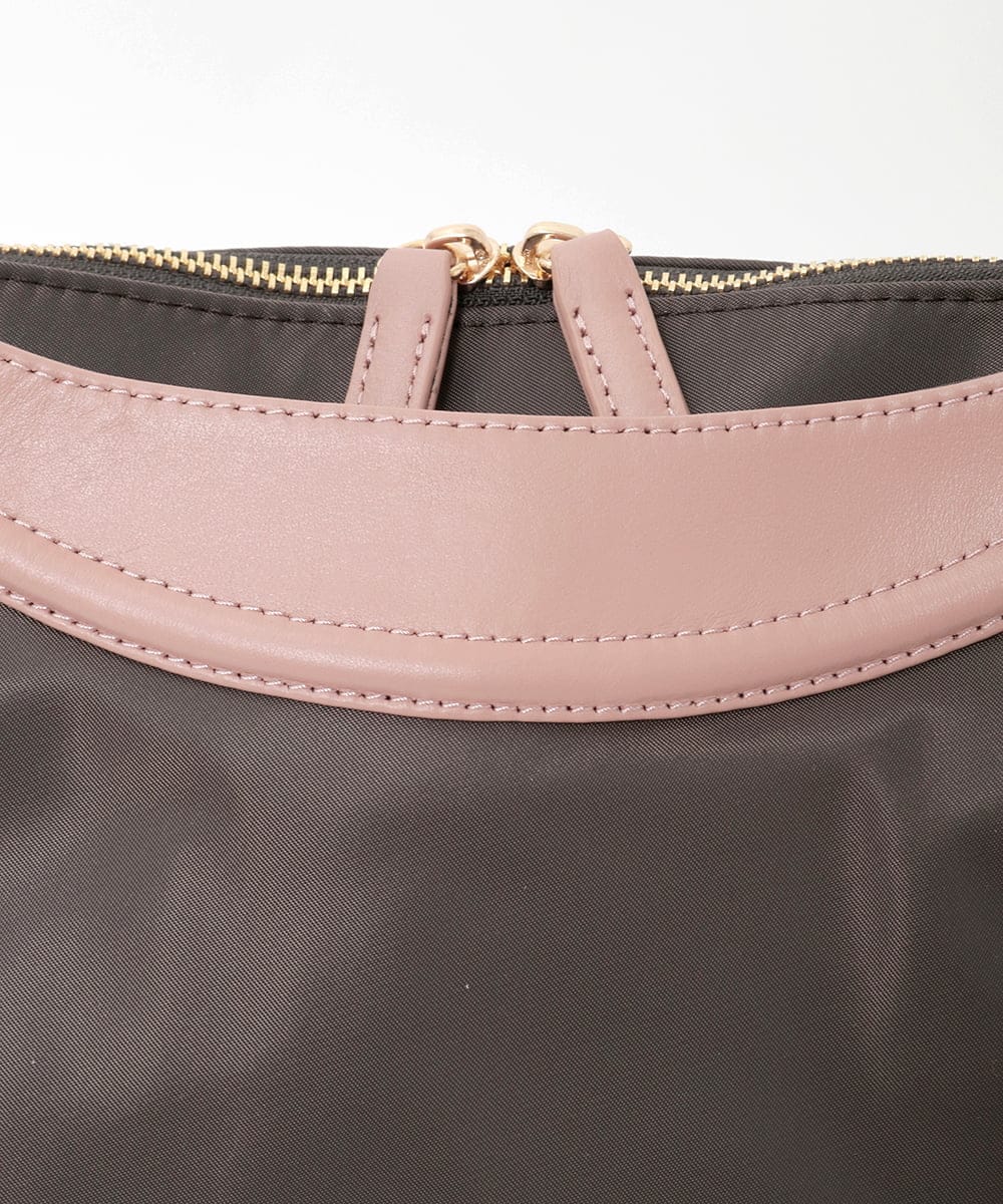 BPRGD71190 MK MICHEL KLEIN BAG(MK ミッシェルクラン バッグ) [2WAY]配色ポイントセパレートデザインバッグ ブラウン×アイボリー