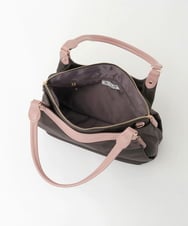BPRGD71190 MK MICHEL KLEIN BAG(MK ミッシェルクラン バッグ) [2WAY]配色ポイントセパレートデザインバッグ ブラウン×アイボリー