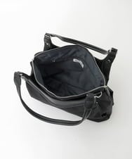 BPRGD71190 MK MICHEL KLEIN BAG(MK ミッシェルクラン バッグ) [2WAY]配色ポイントセパレートデザインバッグ ブラウン×アイボリー