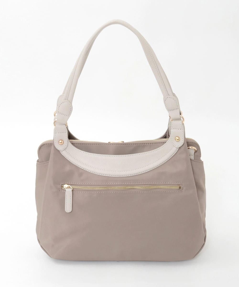 BPRGD71190 MK MICHEL KLEIN BAG(MK ミッシェルクラン バッグ) [2WAY]配色ポイントセパレートデザインバッグ ブラウン×アイボリー