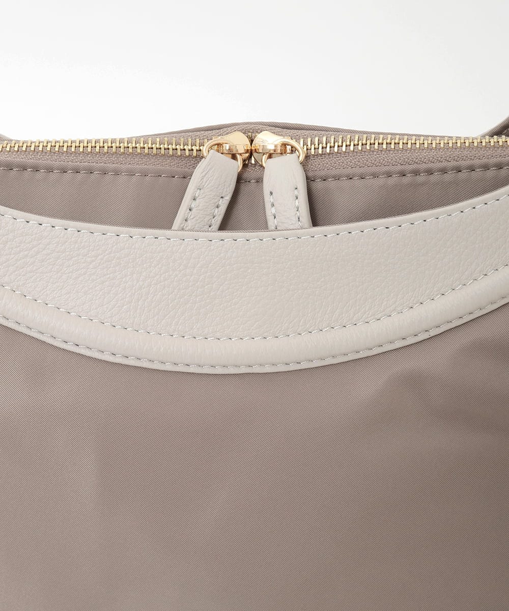 BPRGD71190 MK MICHEL KLEIN BAG(MK ミッシェルクラン バッグ) [2WAY]配色ポイントセパレートデザインバッグ ブラウン×アイボリー