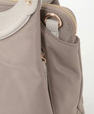 BPRGD71190 MK MICHEL KLEIN BAG(MK ミッシェルクラン バッグ) [2WAY]配色ポイントセパレートデザインバッグ ブラウン×アイボリー