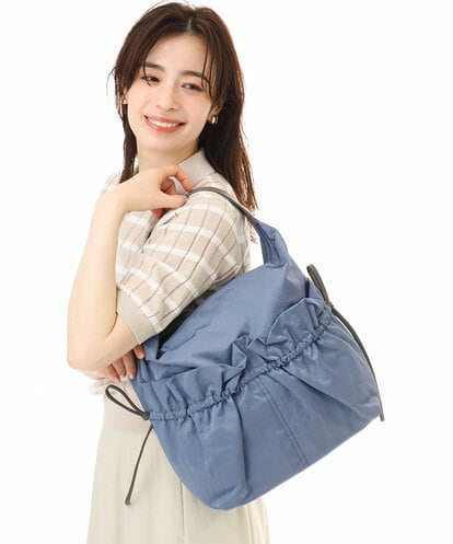 BPRGD92150 MK MICHEL KLEIN BAG [2WAY/A4収納可]ギャザーポケットナイロンデザインバッグ