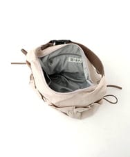 BPRGD92150 MK MICHEL KLEIN BAG(MK ミッシェルクラン バッグ) [2WAY/A4収納可]ギャザーポケットナイロンデザインバッグ ダークグレー