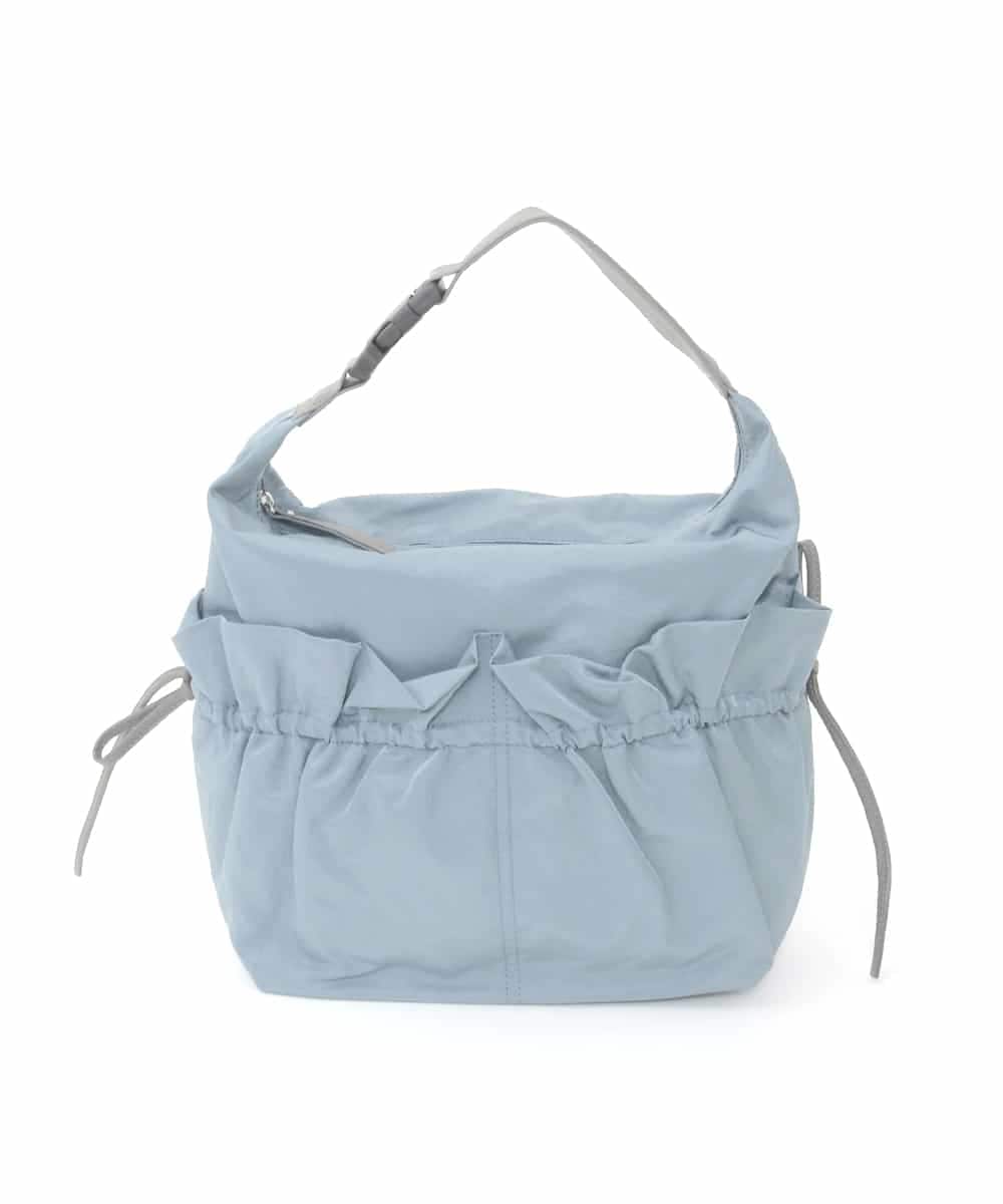 BPRGD92150 MK MICHEL KLEIN BAG(MK ミッシェルクラン バッグ) 【2WAY】ギャザーポケットナイロンデザインバッグ ライトブルー