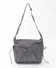 BPRGD92150 MK MICHEL KLEIN BAG(MK ミッシェルクラン バッグ) 【2WAY】ギャザーポケットナイロンデザインバッグ ダークグレー