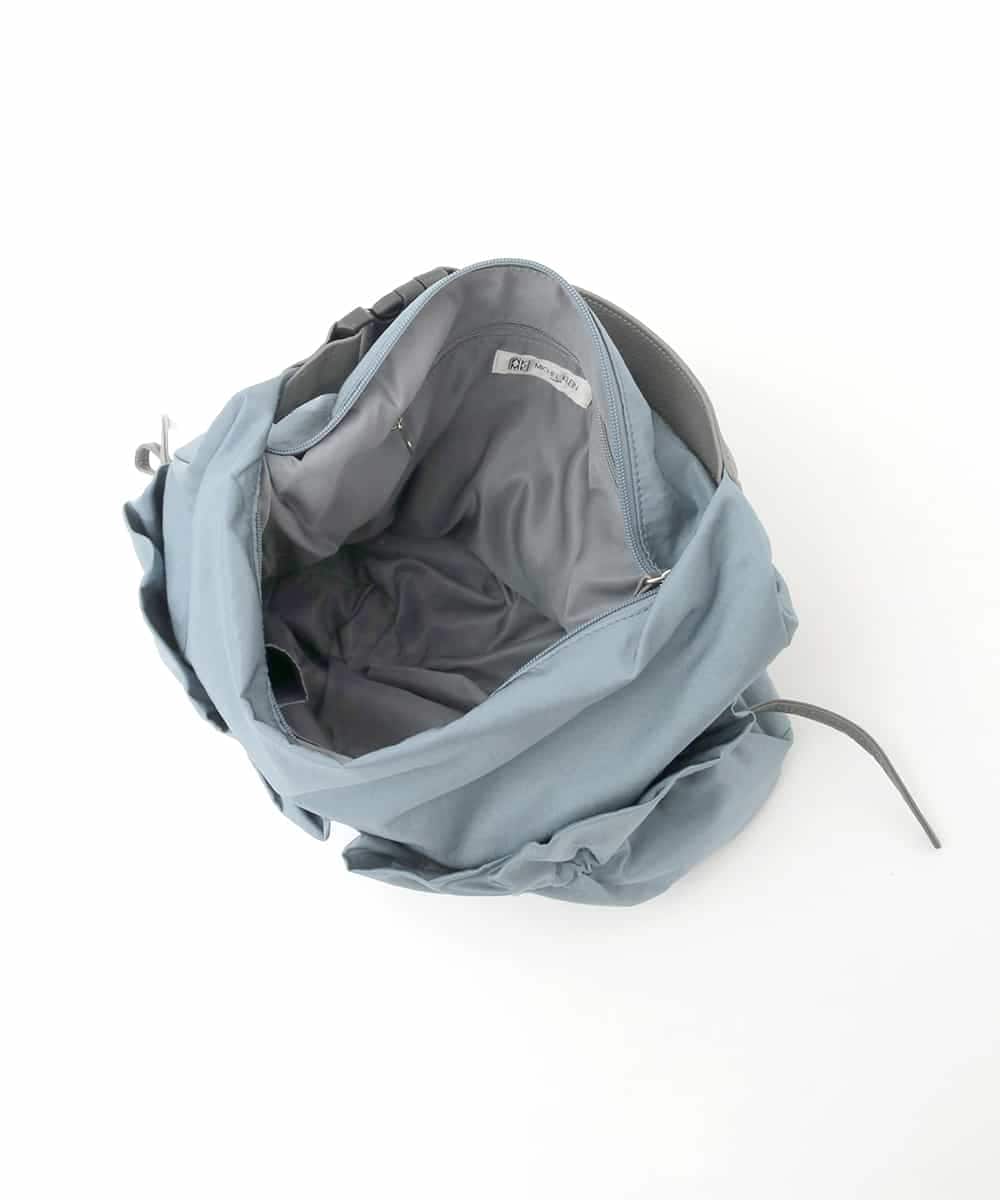 BPRGD92150 MK MICHEL KLEIN BAG(MK ミッシェルクラン バッグ) 【2WAY】ギャザーポケットナイロンデザインバッグ ダークグレー