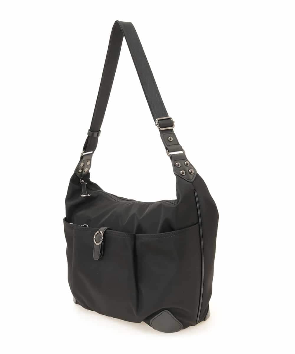 BPRGG80130 MK MICHEL KLEIN BAG(MK ミッシェルクラン バッグ) 【撥水】ナイロンショルダーバッグ ブラック