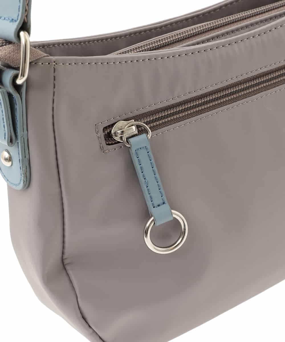 BPRGM95120 MK MICHEL KLEIN BAG(MK ミッシェルクラン バッグ) [撥水]異素材アクセントミニショルダーバッグ ライトブルー