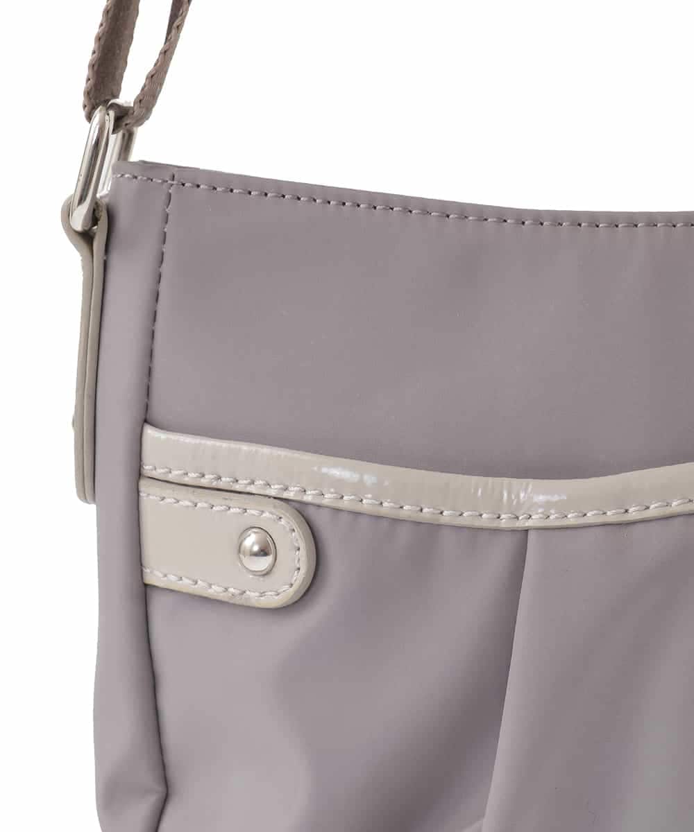 BPRGM95120 MK MICHEL KLEIN BAG(MK ミッシェルクラン バッグ) [撥水]異素材アクセントミニショルダーバッグ ライトブルー