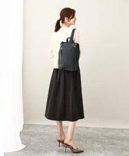 BPRGV21140 MK MICHEL KLEIN BAG(MK ミッシェルクラン バッグ) フェイクレザースクエアリュック グレー