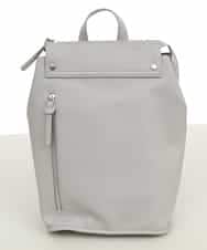 BPRGV21140 MK MICHEL KLEIN BAG(MK ミッシェルクラン バッグ) フェイクレザースクエアリュック グレー