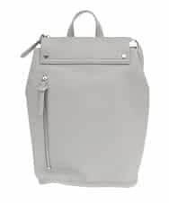 BPRGV21140 MK MICHEL KLEIN BAG(MK ミッシェルクラン バッグ) フェイクレザースクエアリュック グレー