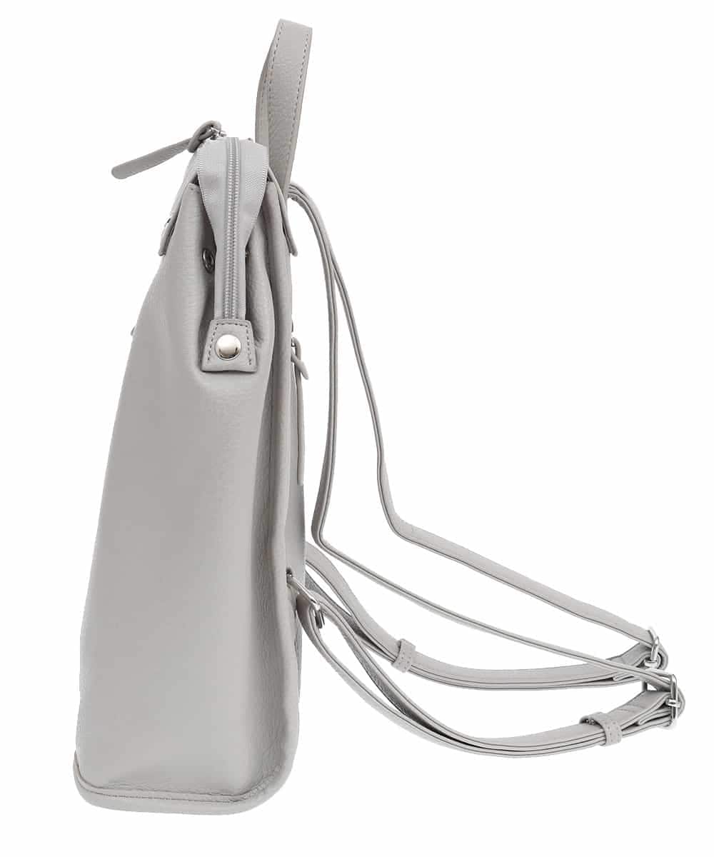 BPRGV21140 MK MICHEL KLEIN BAG(MK ミッシェルクラン バッグ) フェイクレザースクエアリュック グレー