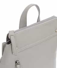 BPRGV21140 MK MICHEL KLEIN BAG(MK ミッシェルクラン バッグ) フェイクレザースクエアリュック グレー