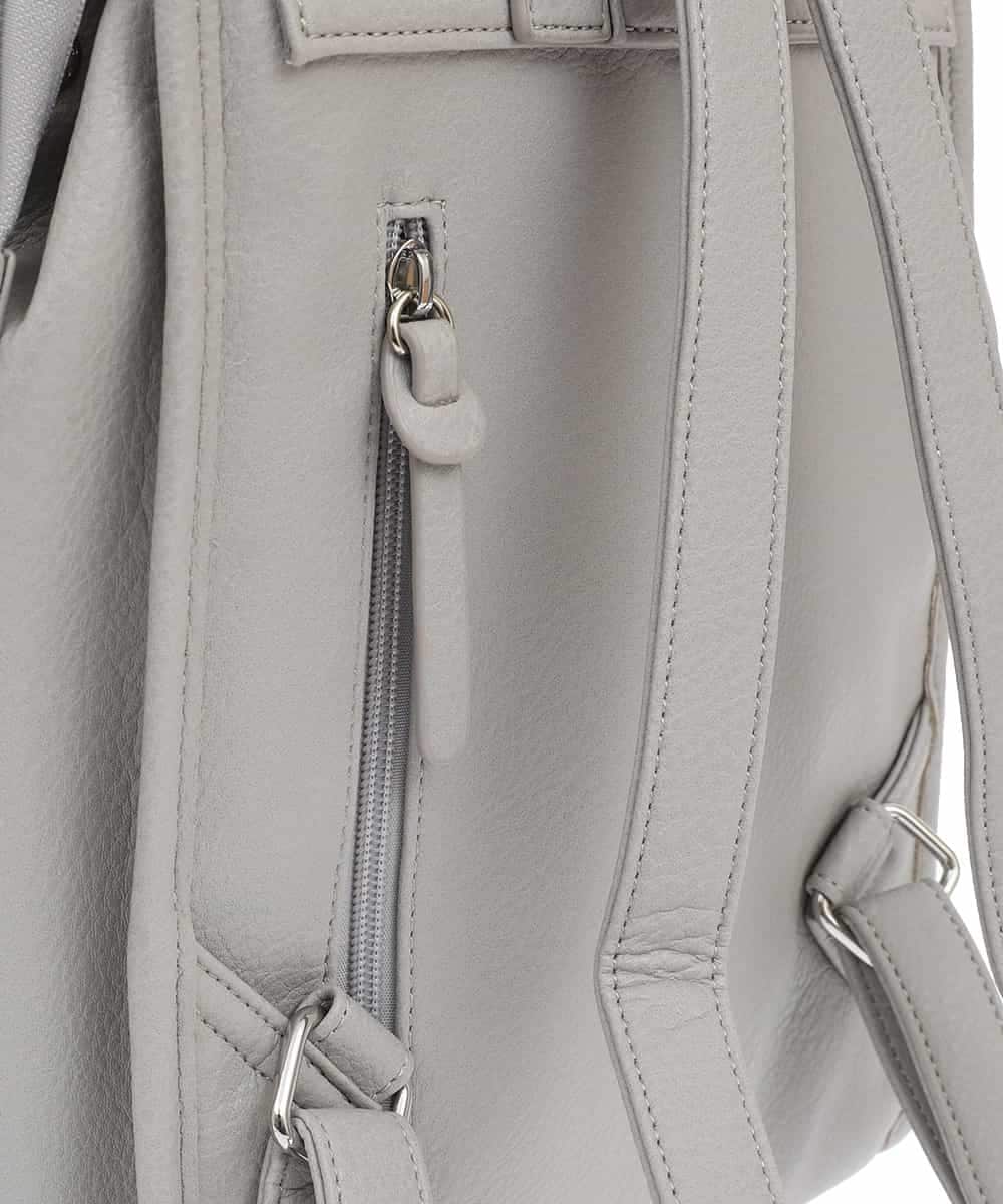BPRGV21140 MK MICHEL KLEIN BAG(MK ミッシェルクラン バッグ) フェイクレザースクエアリュック グレー