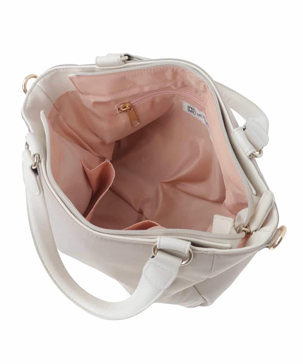 BPRGV32150 MK MICHEL KLEIN BAG(MK ミッシェルクラン バッグ) [2WAY]ジョイントスクエアバッグ ベージュ