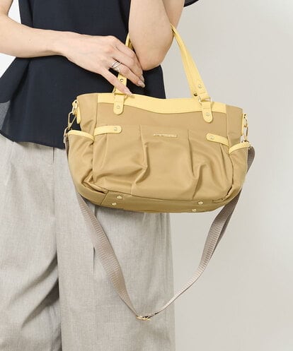 BPRGV52160 MK MICHEL KLEIN BAG [撥水/2WAY]サイドポケットラウンドトートバッグ