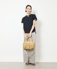 BPRGV52160 MK MICHEL KLEIN BAG(MK ミッシェルクラン バッグ) [撥水/2WAY]サイドポケットラウンドトートバッグ イエロー