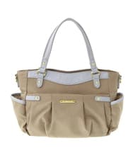 BPRGV52160 MK MICHEL KLEIN BAG(MK ミッシェルクラン バッグ) [撥水/2WAY]サイドポケットラウンドトートバッグ イエロー