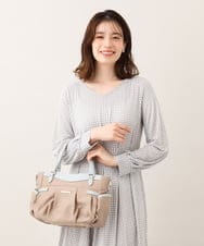 BPRGV52160 MK MICHEL KLEIN BAG(MK ミッシェルクラン バッグ) [撥水/2WAY]サイドポケットラウンドトートバッグ ベージュ