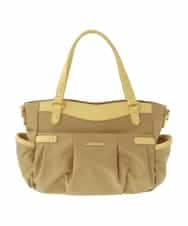 BPRGV52160 MK MICHEL KLEIN BAG(MK ミッシェルクラン バッグ) [撥水/2WAY]サイドポケットラウンドトートバッグ イエロー