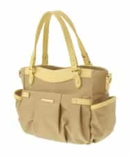 BPRGV52160 MK MICHEL KLEIN BAG(MK ミッシェルクラン バッグ) [撥水/2WAY]サイドポケットラウンドトートバッグ イエロー