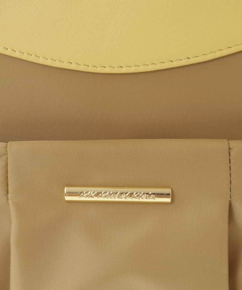 BPRGV52160 MK MICHEL KLEIN BAG(MK ミッシェルクラン バッグ) [撥水/2WAY]サイドポケットラウンドトートバッグ イエロー