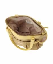 BPRGV52160 MK MICHEL KLEIN BAG(MK ミッシェルクラン バッグ) [撥水/2WAY]サイドポケットラウンドトートバッグ イエロー