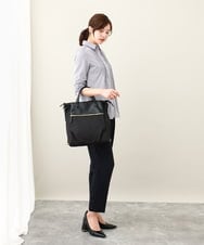BPRGV62150 MK MICHEL KLEIN BAG(MK ミッシェルクラン バッグ) [撥水加工・3WAY]異素材MIXナイロンリュック ブラック
