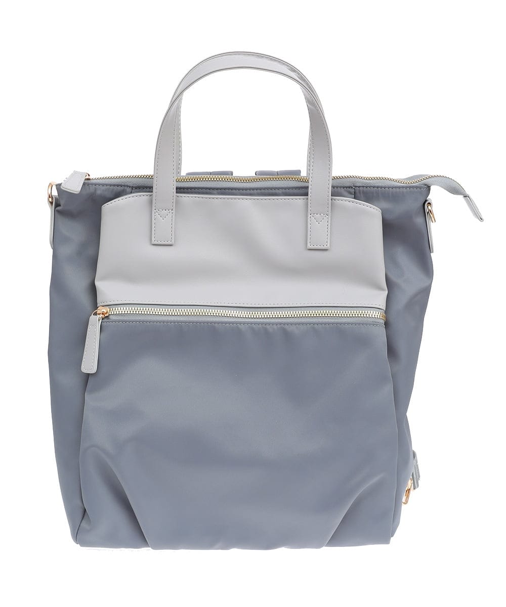 BPRGV62150 MK MICHEL KLEIN BAG(MK ミッシェルクラン バッグ) [撥水加工・3WAY]異素材MIXナイロンリュック ブラック
