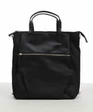 BPRGV62150 MK MICHEL KLEIN BAG(MK ミッシェルクラン バッグ) [撥水加工・3WAY]異素材MIXナイロンリュック ブラック