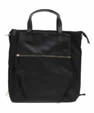 BPRGV62150 MK MICHEL KLEIN BAG(MK ミッシェルクラン バッグ) [撥水加工・3WAY]異素材MIXナイロンリュック ブラック