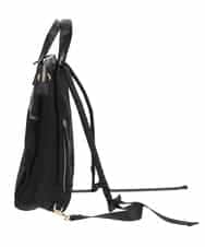 BPRGV62150 MK MICHEL KLEIN BAG(MK ミッシェルクラン バッグ) [撥水加工・3WAY]異素材MIXナイロンリュック ブラック