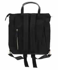 BPRGV62150 MK MICHEL KLEIN BAG(MK ミッシェルクラン バッグ) [撥水加工・3WAY]異素材MIXナイロンリュック ブラック