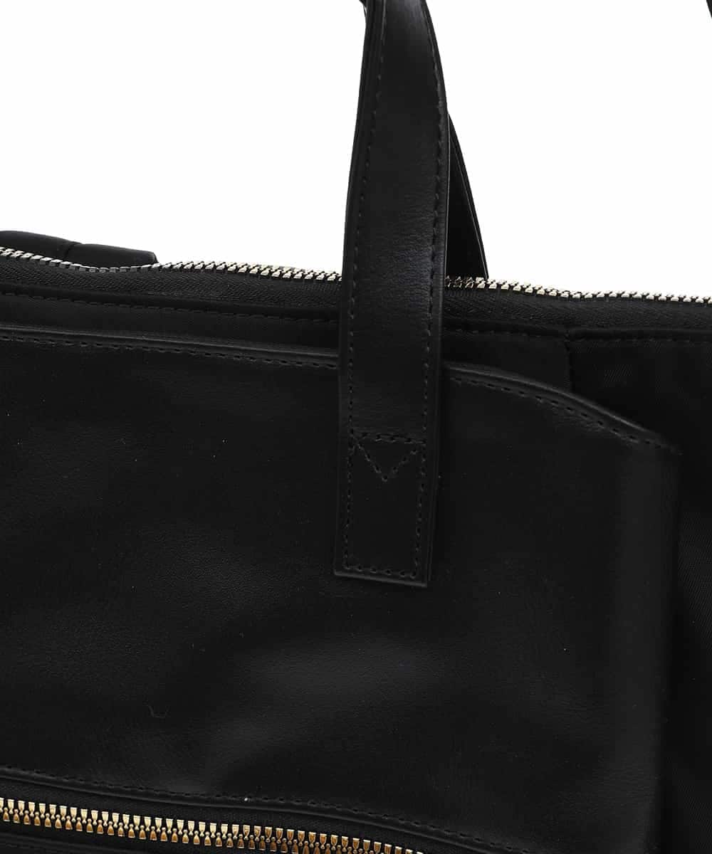 BPRGV62150 MK MICHEL KLEIN BAG(MK ミッシェルクラン バッグ) [撥水加工・3WAY]異素材MIXナイロンリュック ブラック