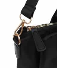 BPRGV62150 MK MICHEL KLEIN BAG(MK ミッシェルクラン バッグ) [撥水加工・3WAY]異素材MIXナイロンリュック ブラック
