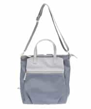 BPRGV62150 MK MICHEL KLEIN BAG(MK ミッシェルクラン バッグ) [撥水加工・3WAY]異素材MIXナイロンリュック ブラック