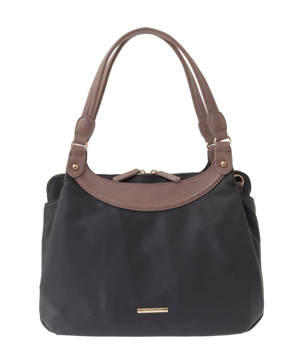 BPRJA71180 MK MICHEL KLEIN BAG(MK ミッシェルクラン バッグ) [撥水/2WAY/A4収納可]異素材ナイロントートバッグ ベージュ