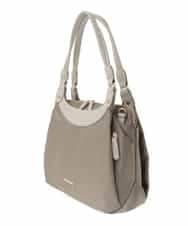 BPRJA71180 MK MICHEL KLEIN BAG(MK ミッシェルクラン バッグ) [撥水/2WAY/A4収納可]異素材ナイロントートバッグ ベージュ