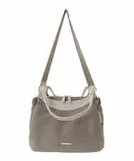 BPRJA71180 MK MICHEL KLEIN BAG(MK ミッシェルクラン バッグ) [撥水/2WAY/A4収納可]異素材ナイロントートバッグ ベージュ