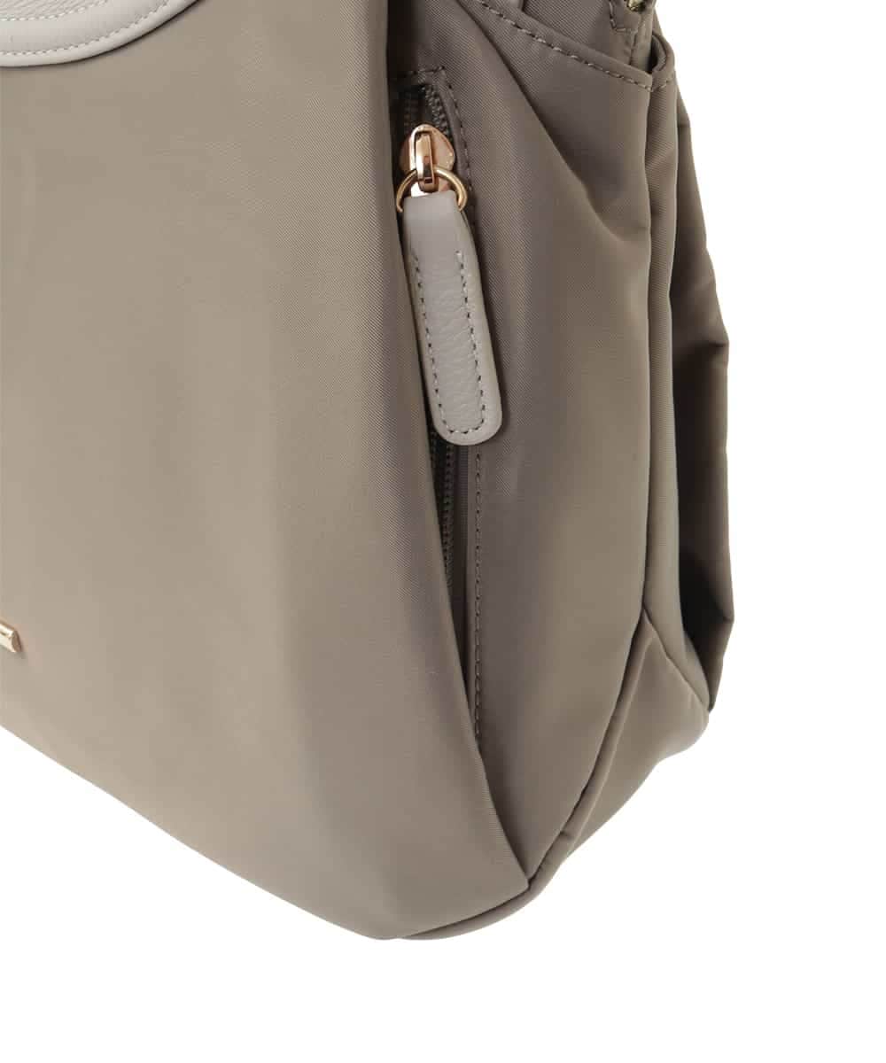 BPRJA71180 MK MICHEL KLEIN BAG(MK ミッシェルクラン バッグ) [撥水/2WAY/A4収納可]異素材ナイロントートバッグ ベージュ
