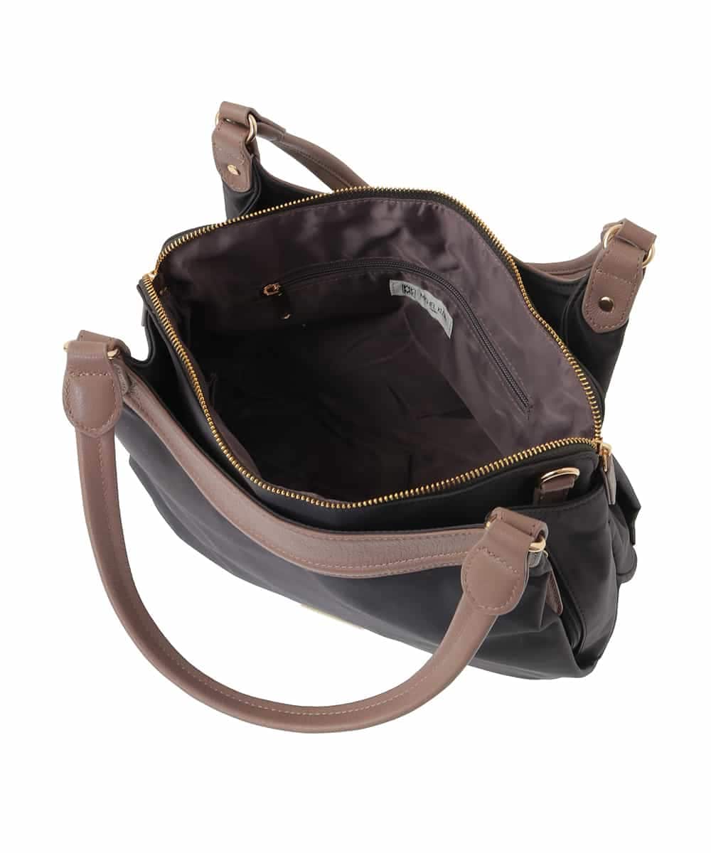BPRJA71180 MK MICHEL KLEIN BAG(MK ミッシェルクラン バッグ) [撥水/2WAY/A4収納可]異素材ナイロントートバッグ ベージュ