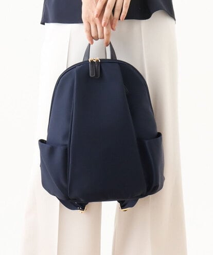 BPRJA74160 MK MICHEL KLEIN BAG [撥水/A4収納可]タックデザインラウンドジップリュック